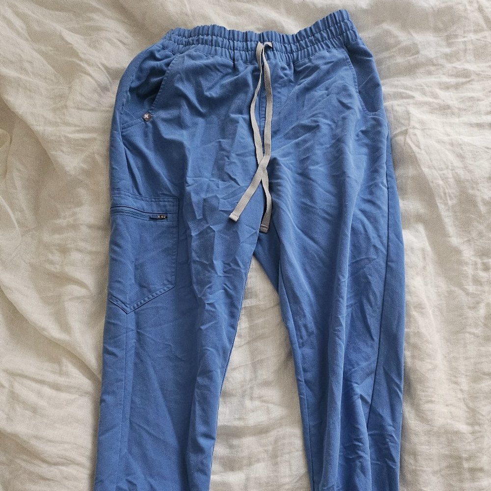 Figs TALL scrub jogger - ceil blue